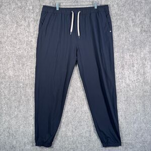 Vuori Kore Lined Joggers Mens XXL Blue Elastic Waist Drawstring Pants